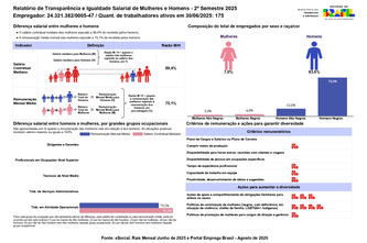 Relatório de Transparência e Igualdade Salarial de Mulheres e Homens - 2º Semestre 2025